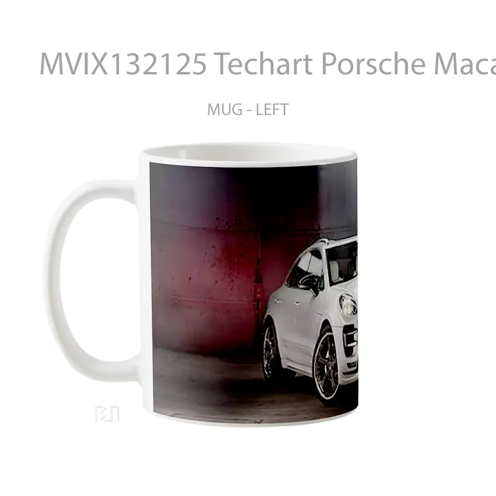 Mug Techart Porsche Macan Cangkir Mobil - All-side / Desain