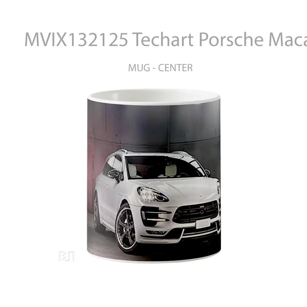 Mug Techart Porsche Macan Cangkir Mobil