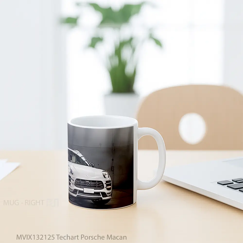 Mug Techart Porsche Macan Cangkir Mobil - All-side / Desain