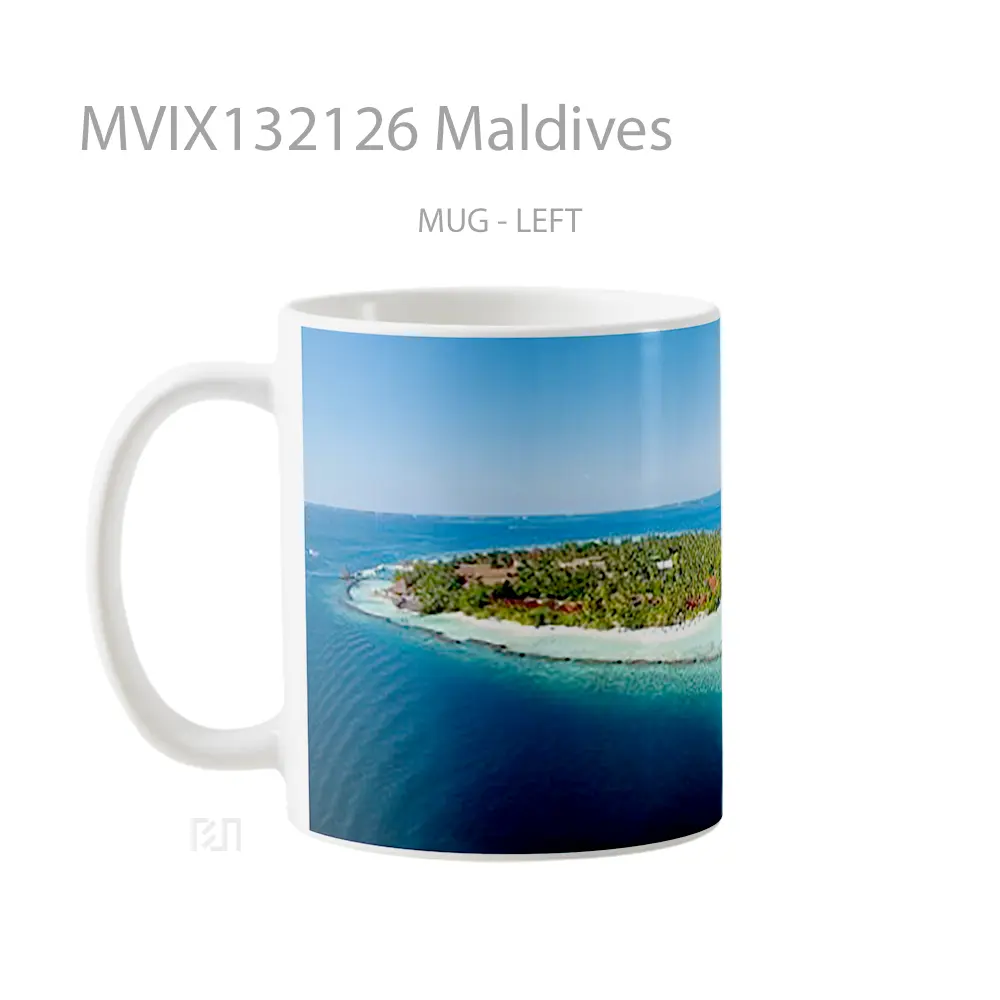 Mug Maldives Gelas Keramik Unik - All-side / Desain