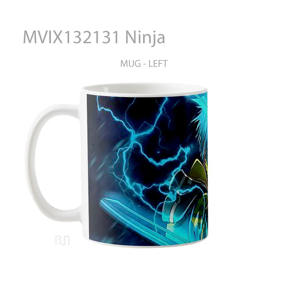 Mug Ninja Gelas Keramik Unik - All-side / Desain