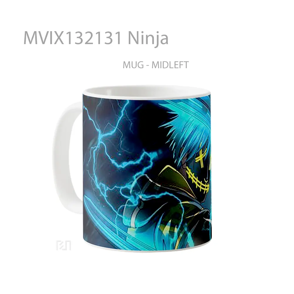 Mug Ninja Gelas Keramik Unik - All-side / Desain