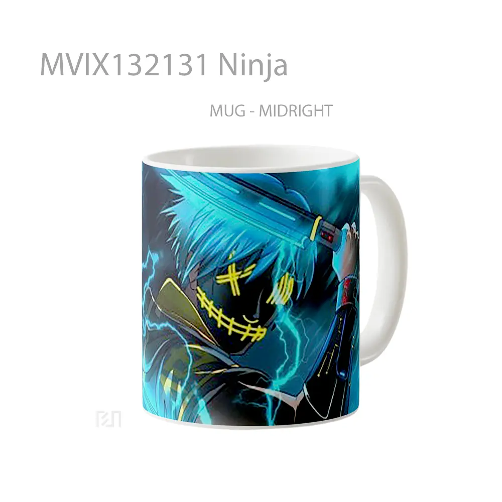 Mug Ninja Gelas Keramik Unik - All-side / Desain