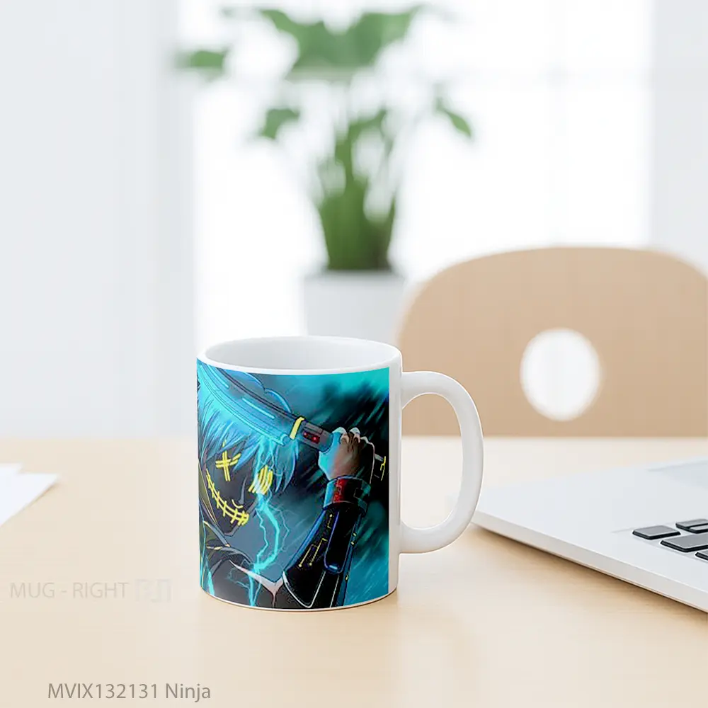 Mug Ninja Gelas Keramik Unik - All-side / Desain