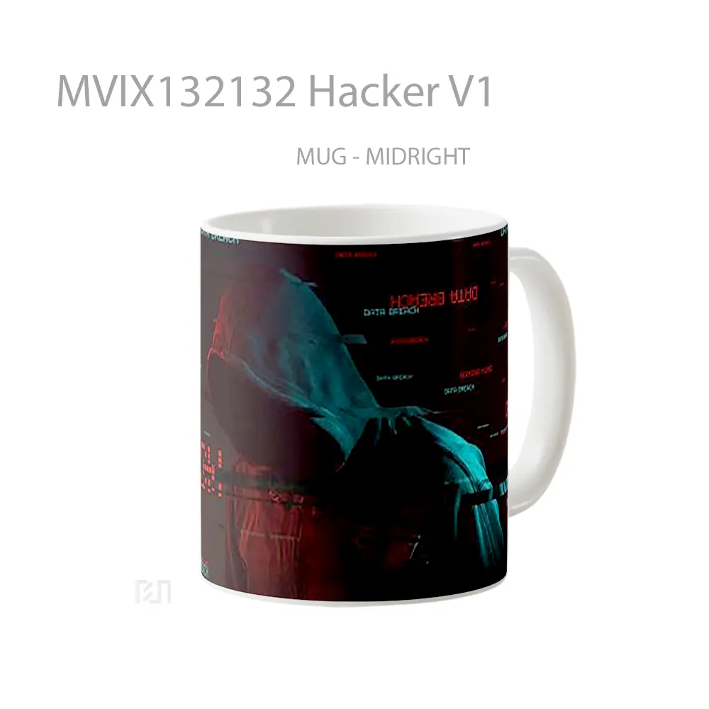Mug Hacker V1 Gelas Keramik Unik - All-side / Desain