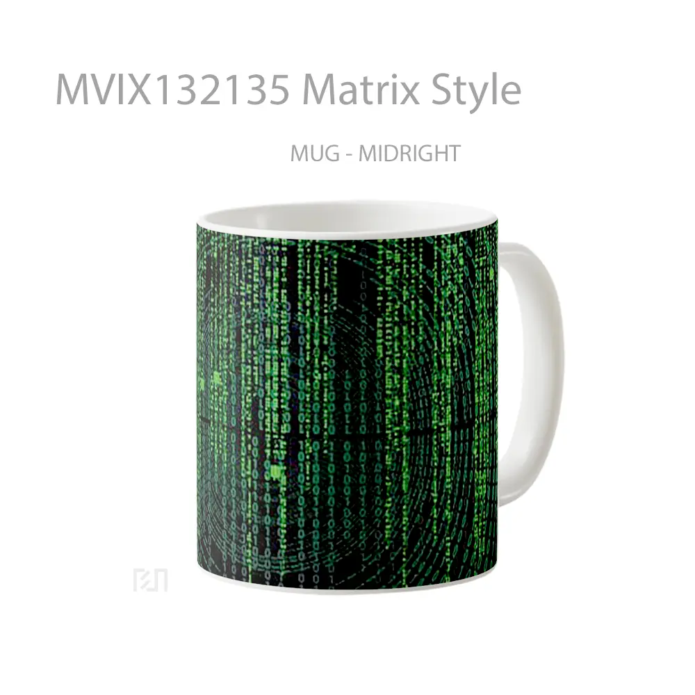 Mug Matrix Style Gelas Film - All-side / Desain