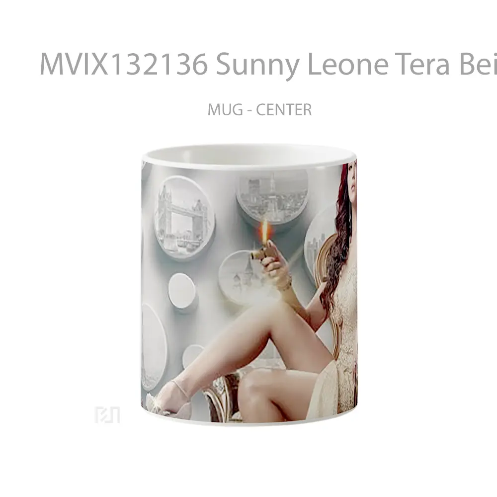 Mug Sunny Leone Tera Beimaan Love Gelas Keramik Unik