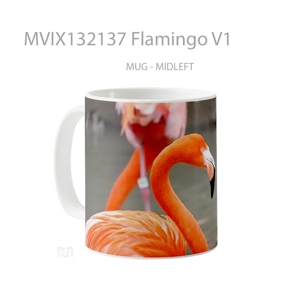 Mug Flamingo V1 Gelas Keramik Unik - All-side / Desain