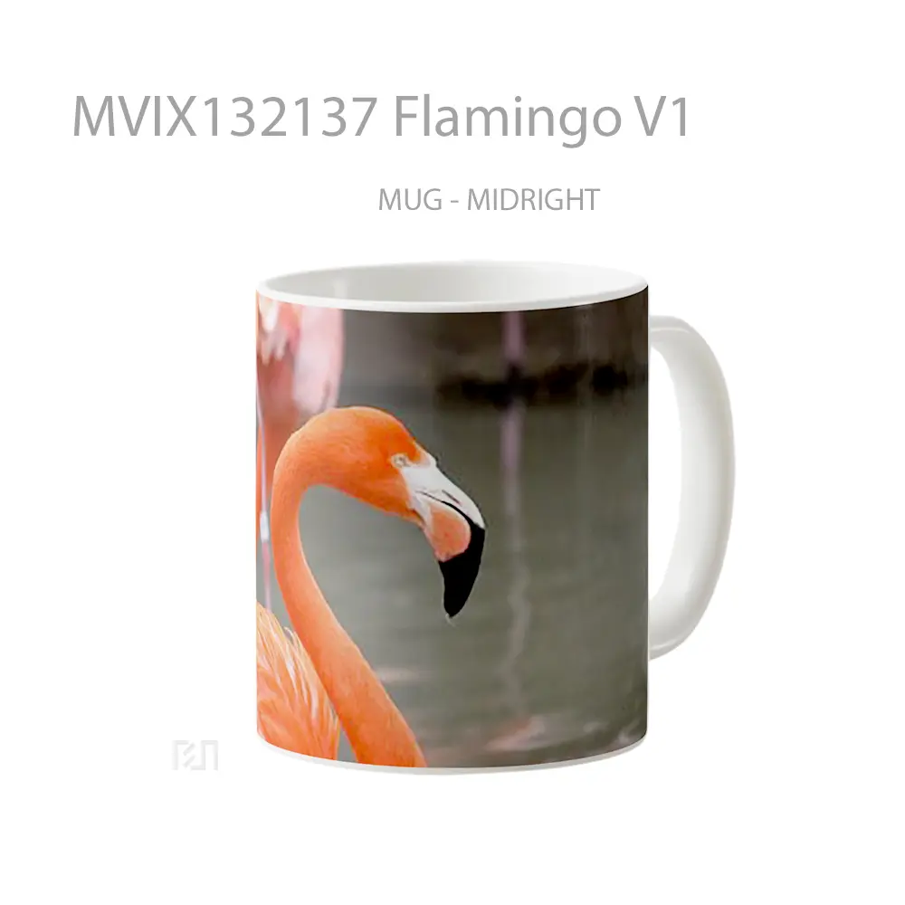 Mug Flamingo V1 Gelas Keramik Unik - All-side / Desain