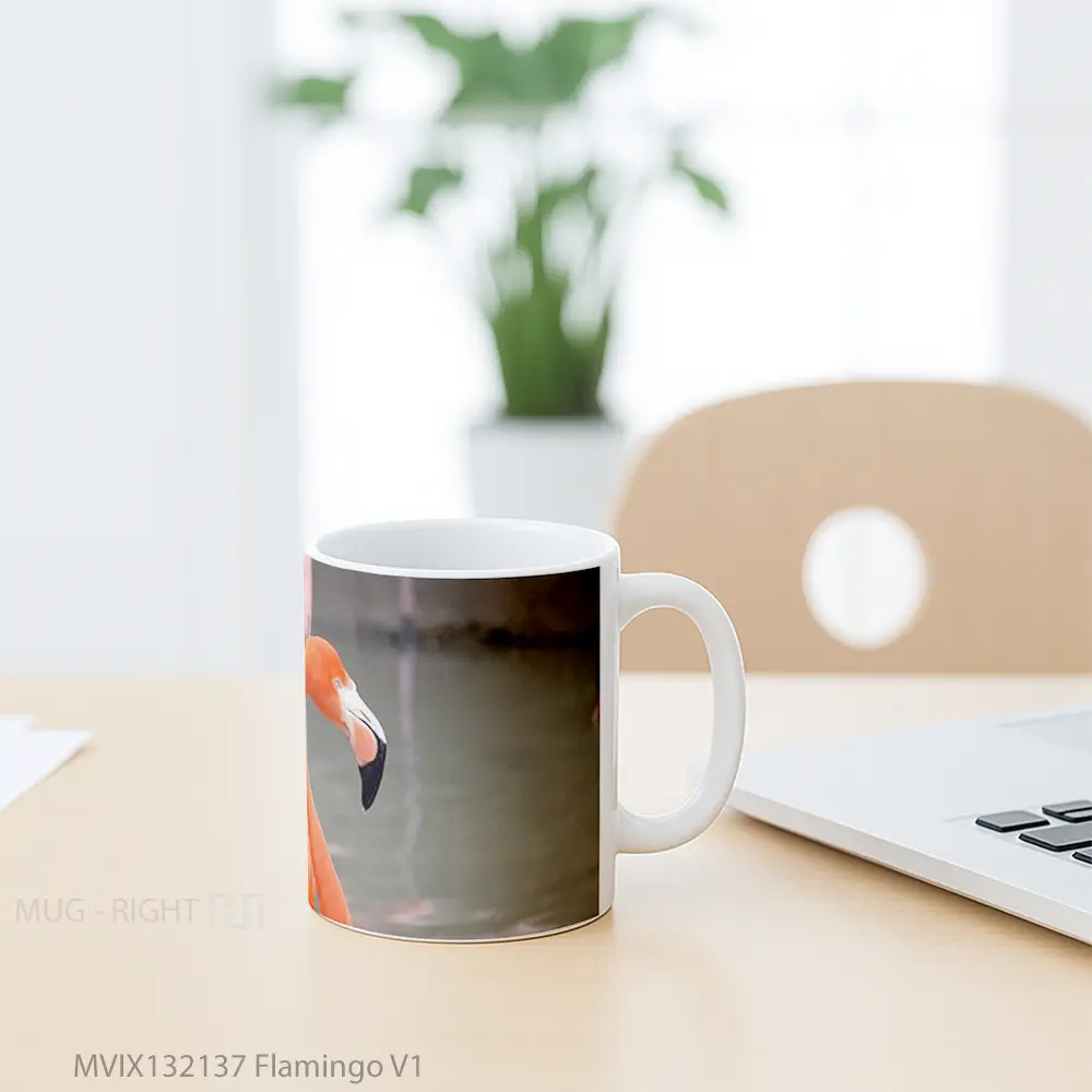 Mug Flamingo V1 Gelas Keramik Unik - All-side / Desain