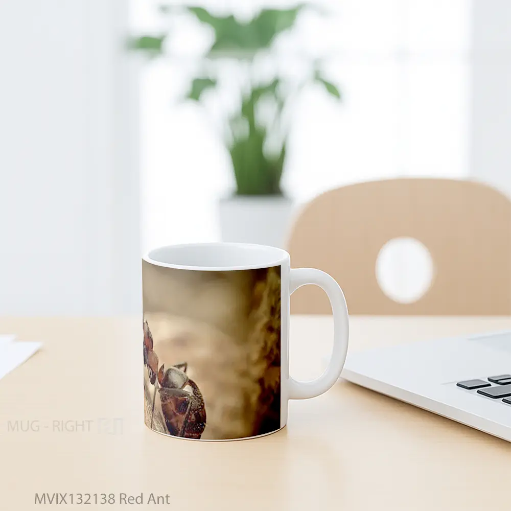 Mug Red Ant Gelas Keramik Unik - All-side / Desain