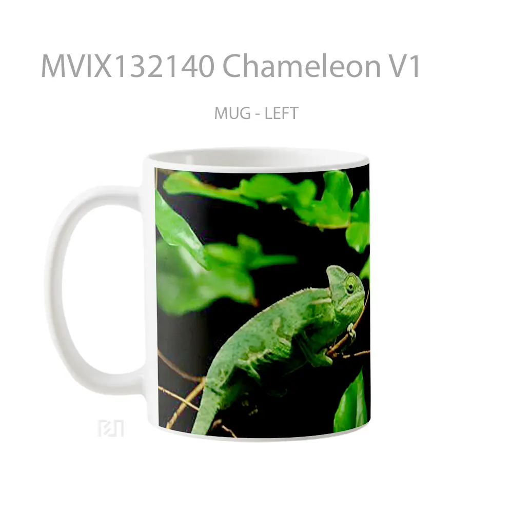 Mug Chameleon V1 Gelas Keramik Unik - All-side / Desain