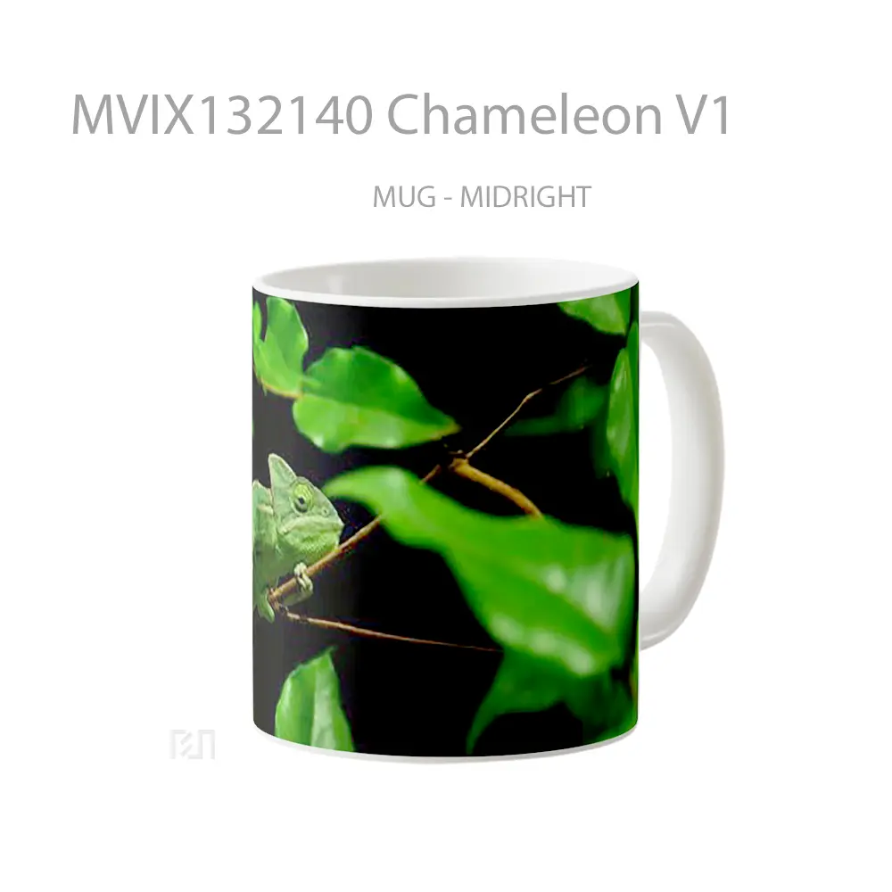 Mug Chameleon V1 Gelas Keramik Unik - All-side / Desain