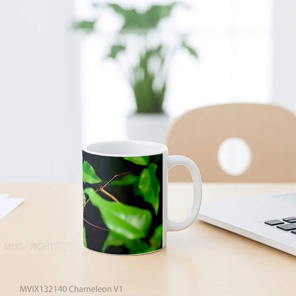 Mug Chameleon V1 Gelas Keramik Unik - All-side / Desain