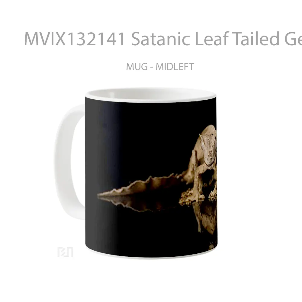 Mug Satanic Leaf Tailed Gecko Gelas Keramik Unik - All-side / Desain