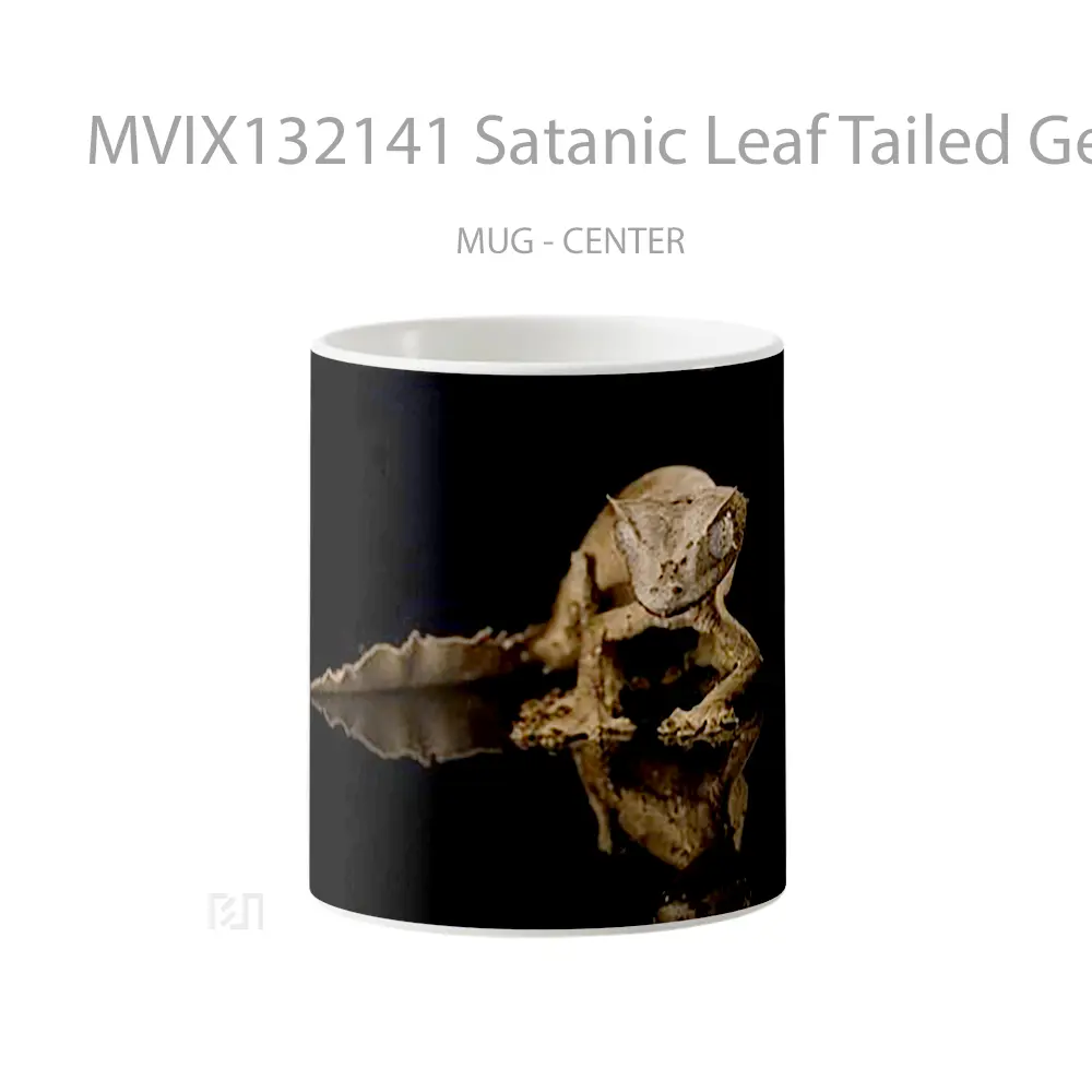 Mug Satanic Leaf Tailed Gecko Gelas Keramik Unik