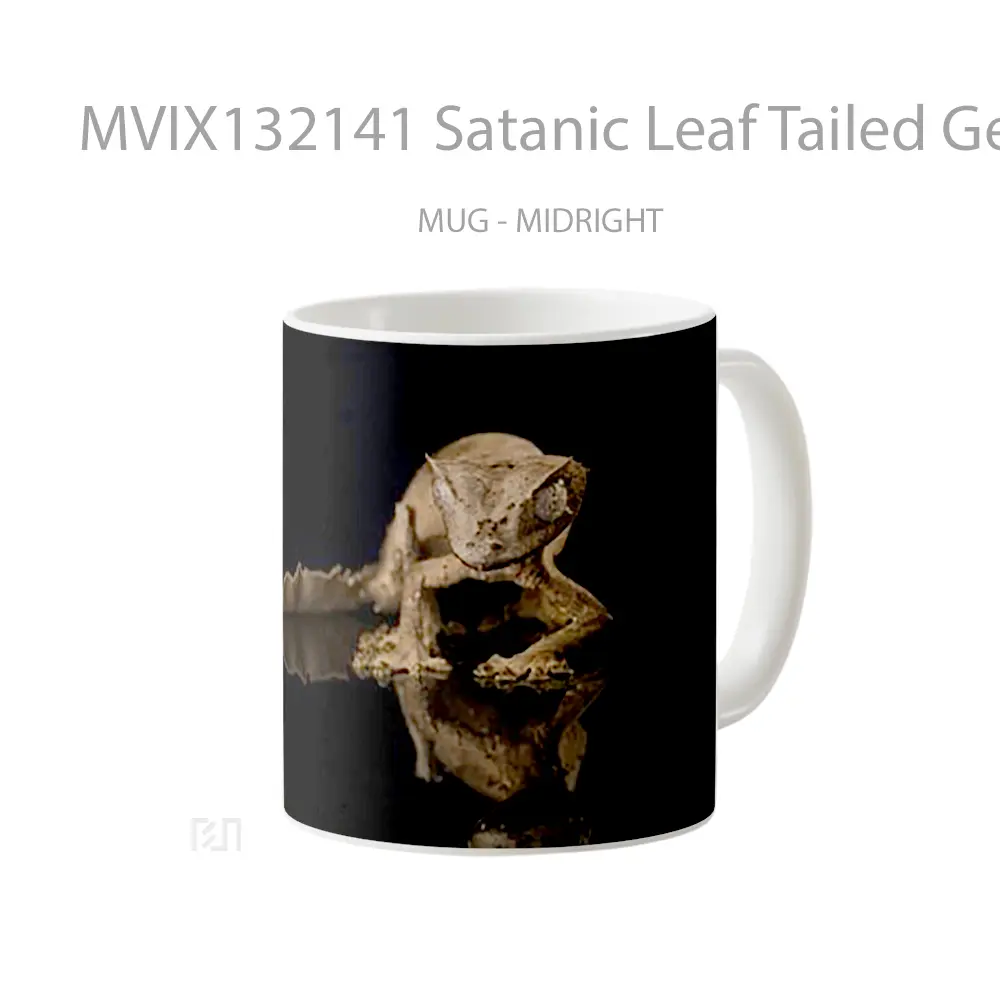 Mug Satanic Leaf Tailed Gecko Gelas Keramik Unik - All-side / Desain