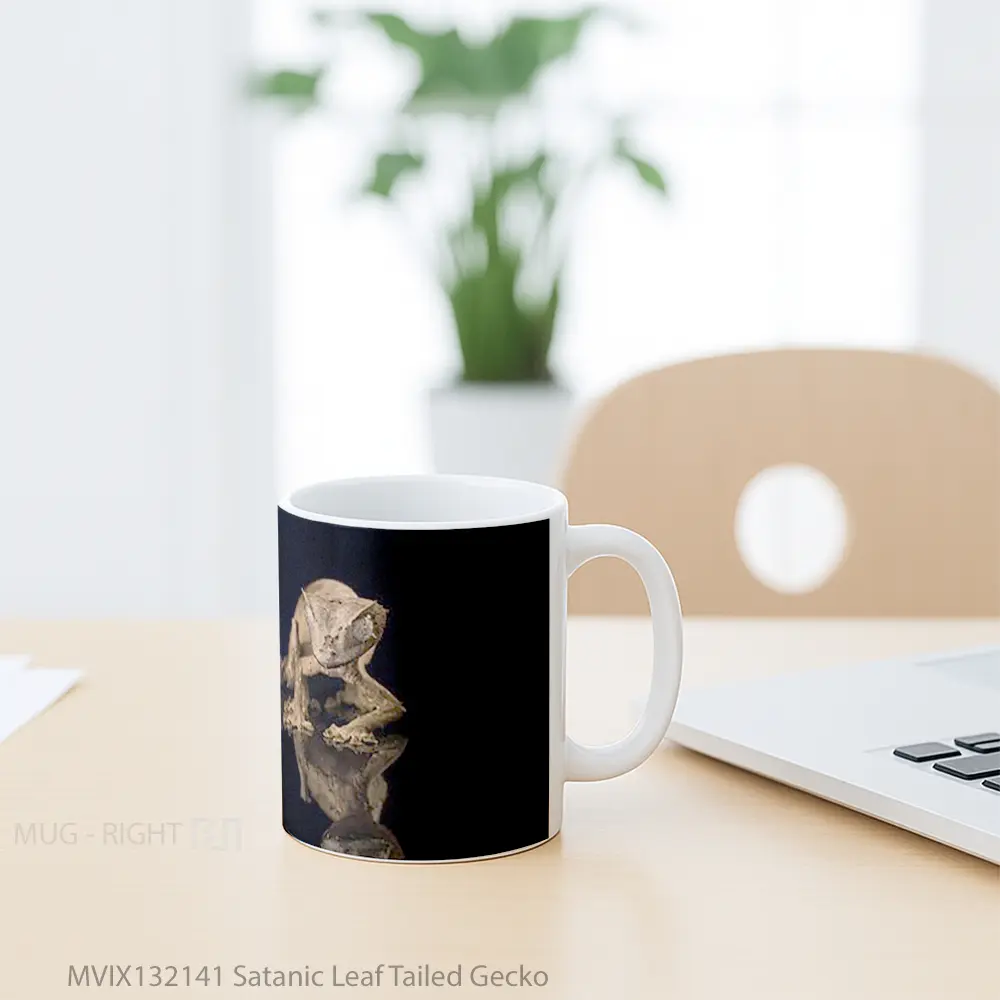 Mug Satanic Leaf Tailed Gecko Gelas Keramik Unik - All-side / Desain