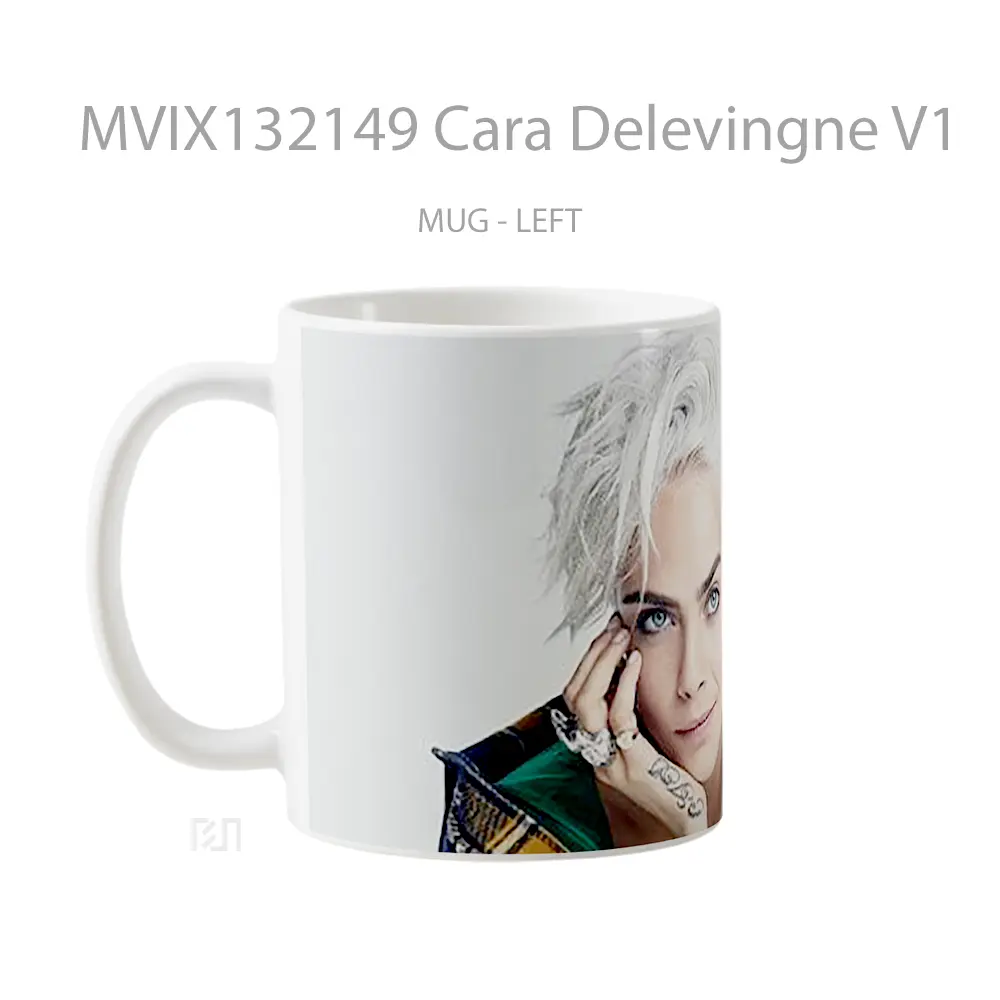 Mug Cara Delevingne V1 Gelas Keramik Unik - All-side / Desain