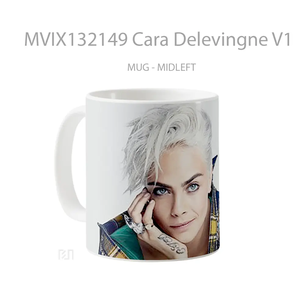 Mug Cara Delevingne V1 Gelas Keramik Unik - All-side / Desain