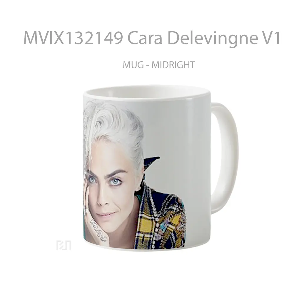 Mug Cara Delevingne V1 Gelas Keramik Unik - All-side / Desain