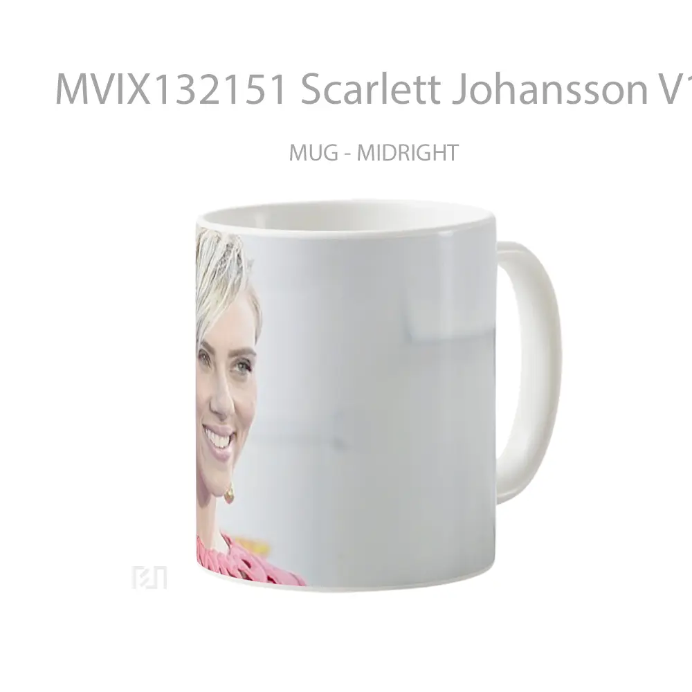 Mug Scarlett Johansson V1 Gelas Selebriti - All-side / Desain