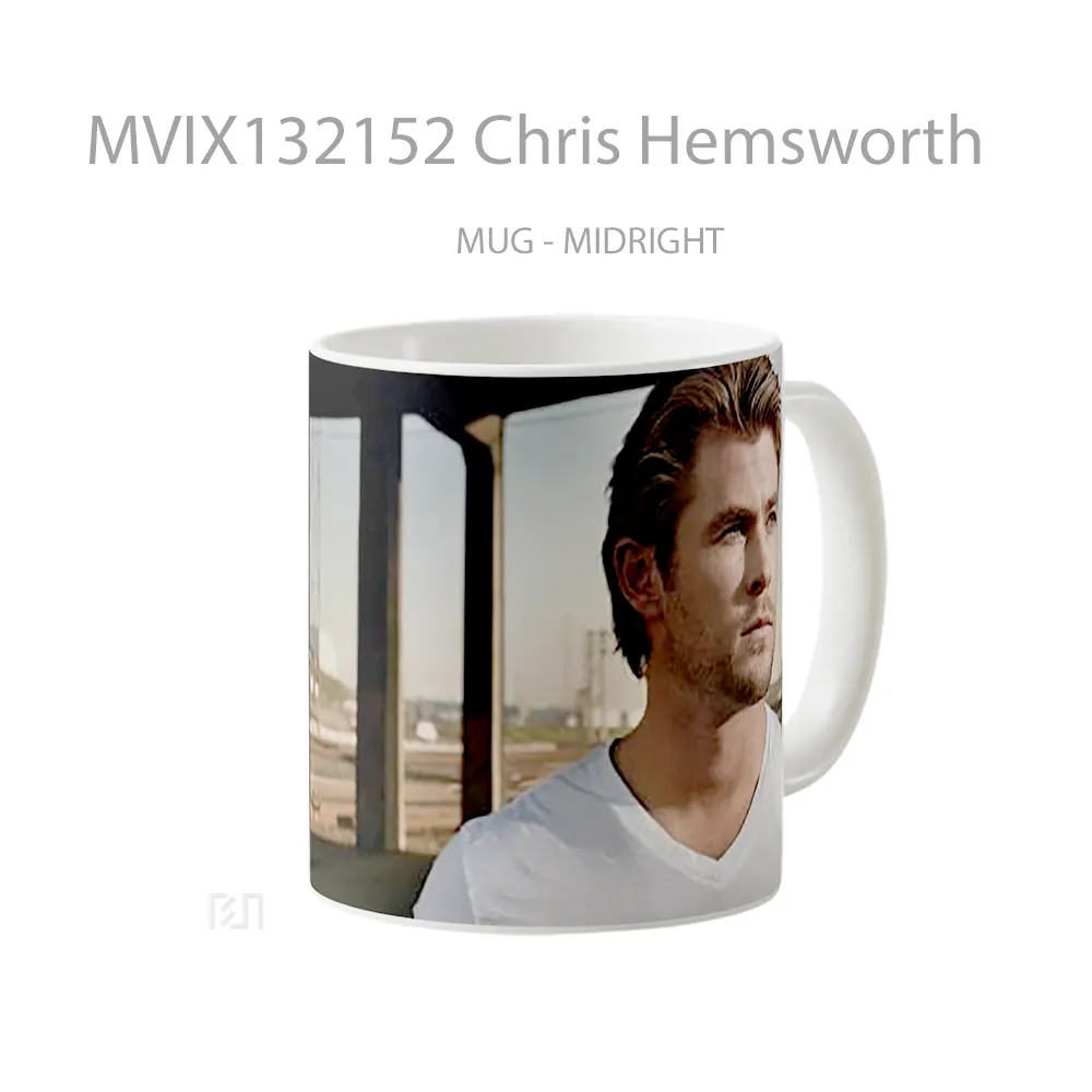 Mug Chris Hemsworth Gelas Selebriti - All-side / Desain