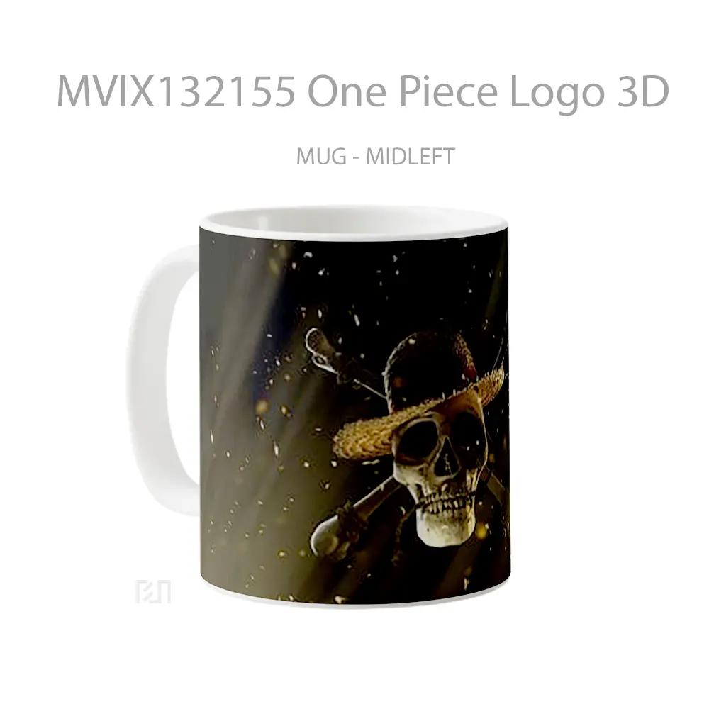 Mug One Piece Logo 3D Cangkir Anime - All-side / Desain