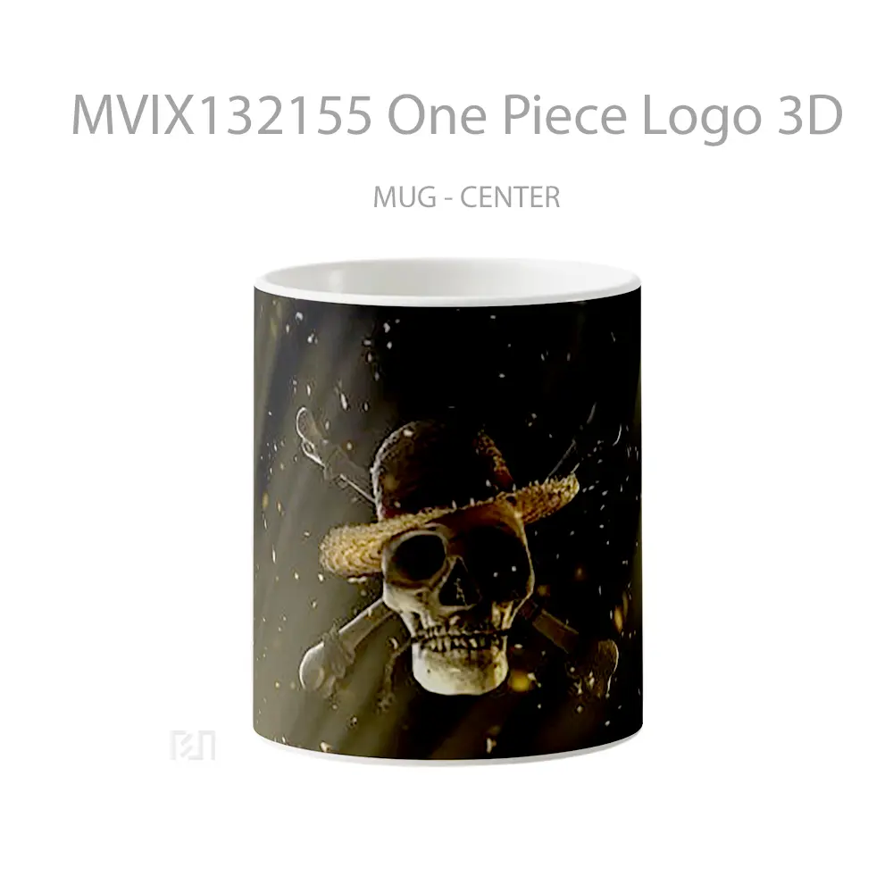 Mug One Piece Logo 3D Cangkir Anime