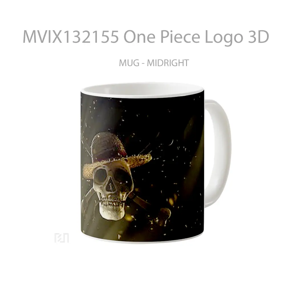Mug One Piece Logo 3D Cangkir Anime - All-side / Desain