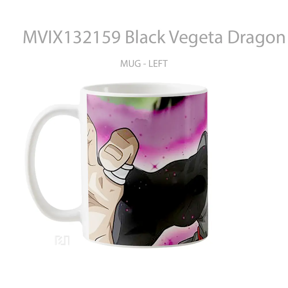 Mug Black Vegeta Dragon Ball Super Cangkir Anime - All-side / Desain