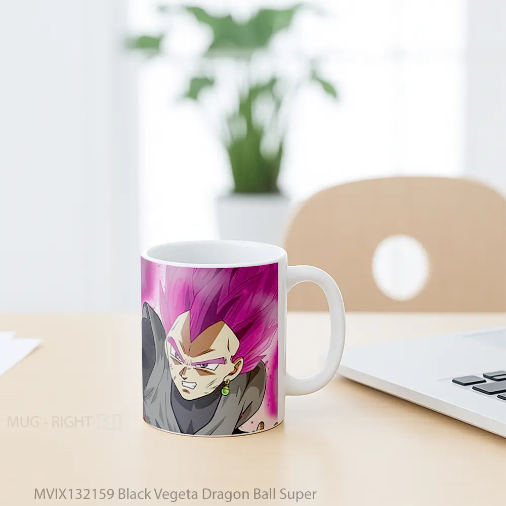 Mug Black Vegeta Dragon Ball Super Cangkir Anime - All-side / Desain