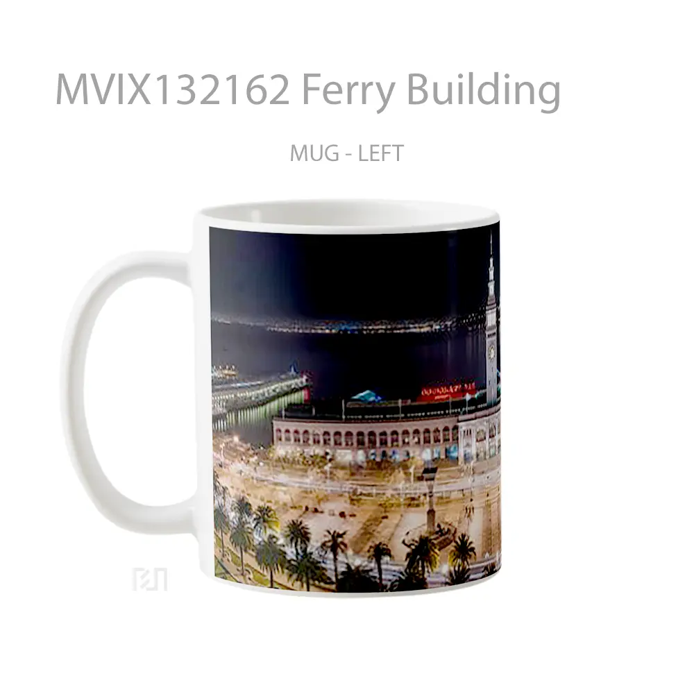 Mug Ferry Building Gelas Keramik Unik - All-side / Desain