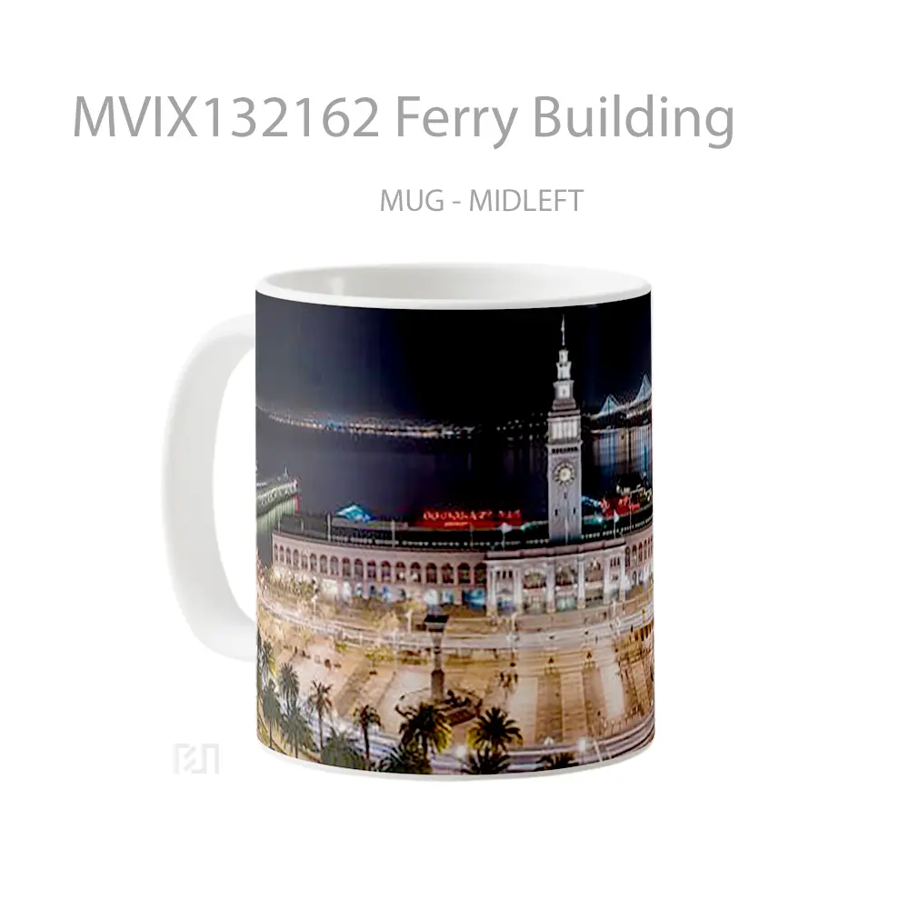 Mug Ferry Building Gelas Keramik Unik - All-side / Desain