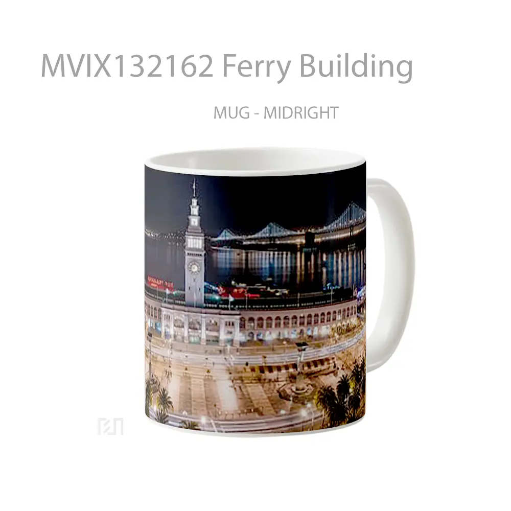 Mug Ferry Building Gelas Keramik Unik - All-side / Desain