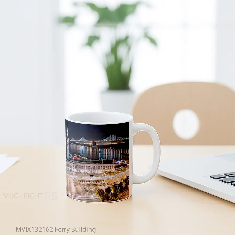 Mug Ferry Building Gelas Keramik Unik - All-side / Desain