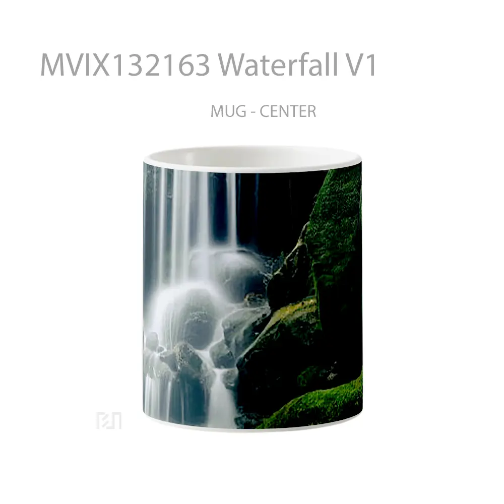 Mug Waterfall V1 Gelas Pemandangan Alam