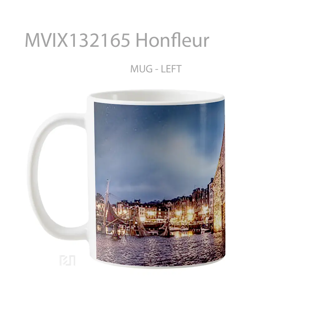 Mug Honfleur Gelas Keramik Unik - All-side / Desain