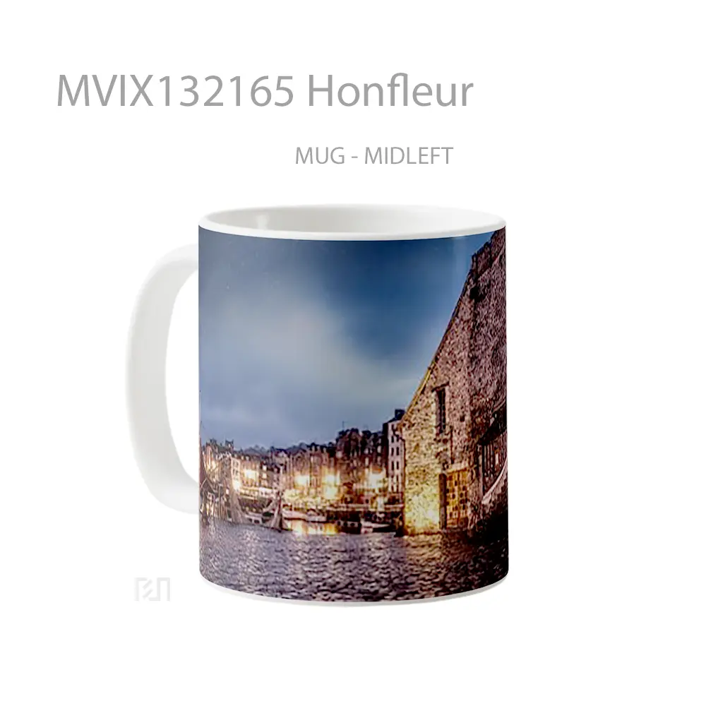 Mug Honfleur Gelas Keramik Unik - All-side / Desain