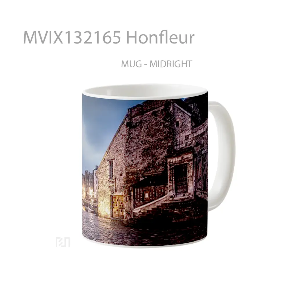 Mug Honfleur Gelas Keramik Unik - All-side / Desain