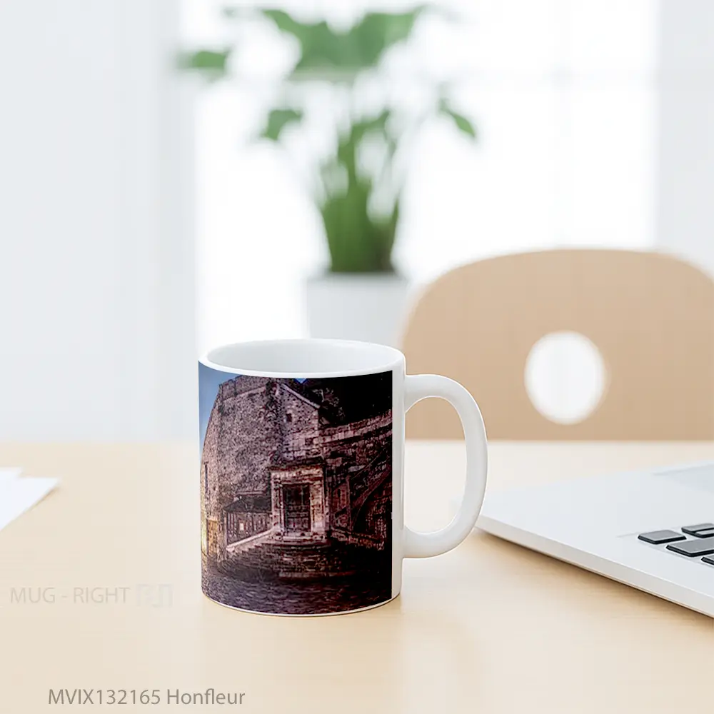 Mug Honfleur Gelas Keramik Unik - All-side / Desain