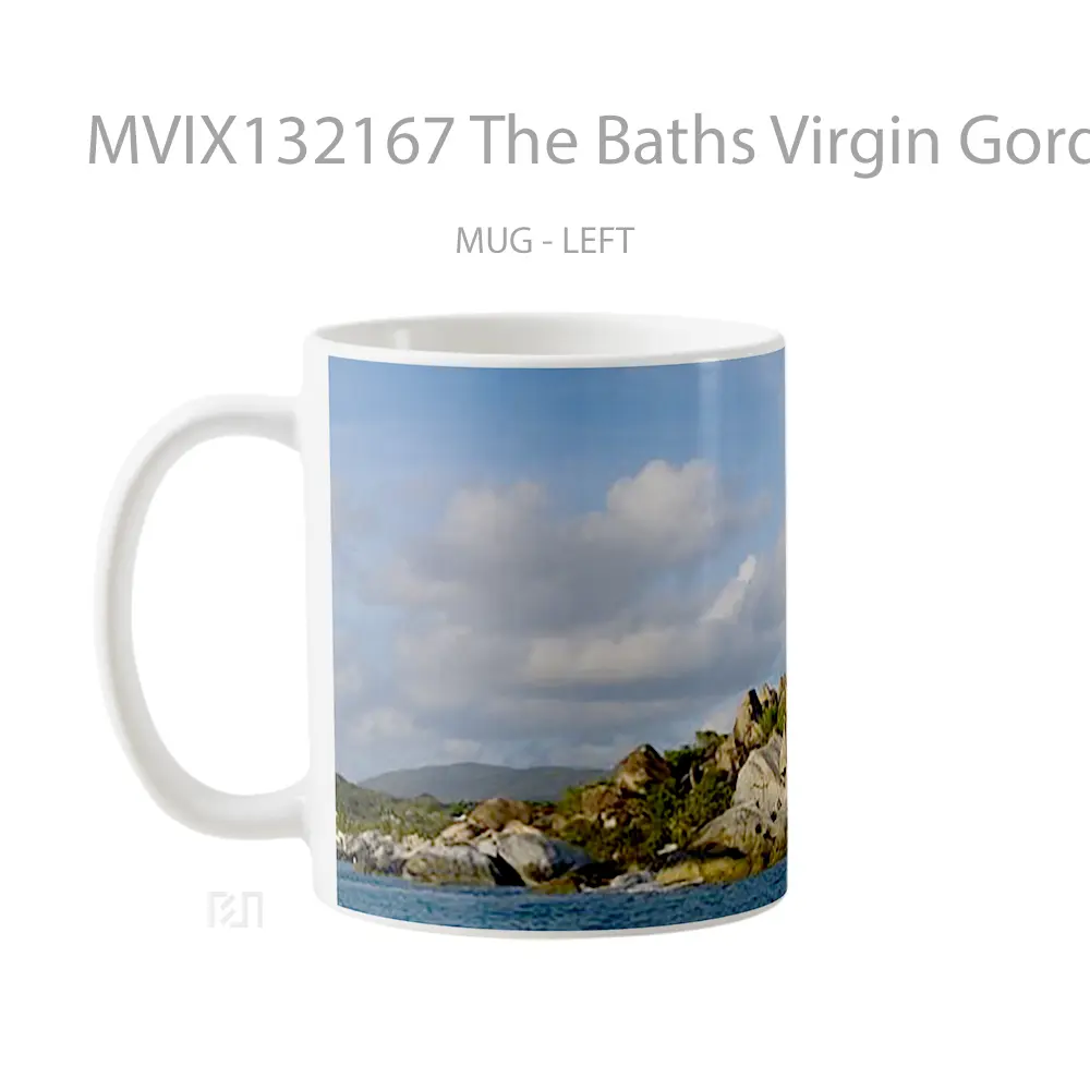 Mug The Baths Virgin Gorda Gelas Keramik Unik - All-side / Desain