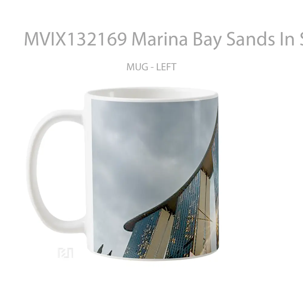 Mug Marina Bay Sands In Singapore V2 Gelas Keramik Unik - All-side / Desain