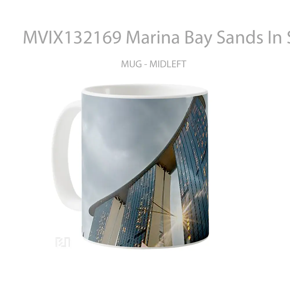 Mug Marina Bay Sands In Singapore V2 Gelas Keramik Unik - All-side / Desain