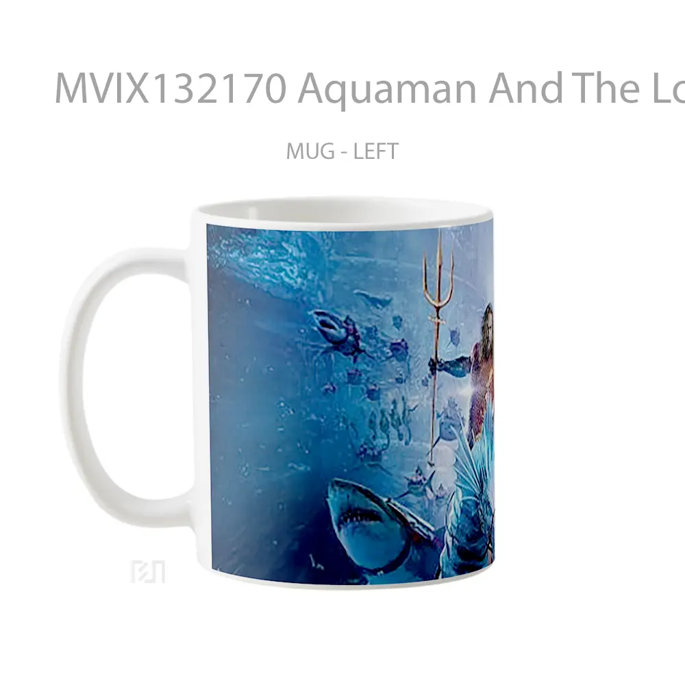 Mug Aquaman And The Lost Kingdom V1 Gelas Superhero - All-side / Desain