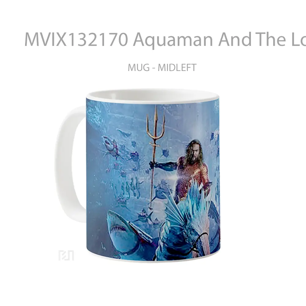 Mug Aquaman And The Lost Kingdom V1 Gelas Superhero - All-side / Desain