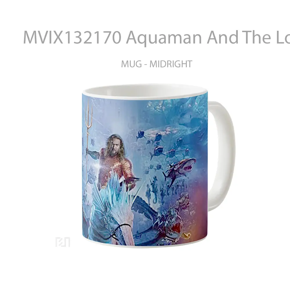 Mug Aquaman And The Lost Kingdom V1 Gelas Superhero - All-side / Desain