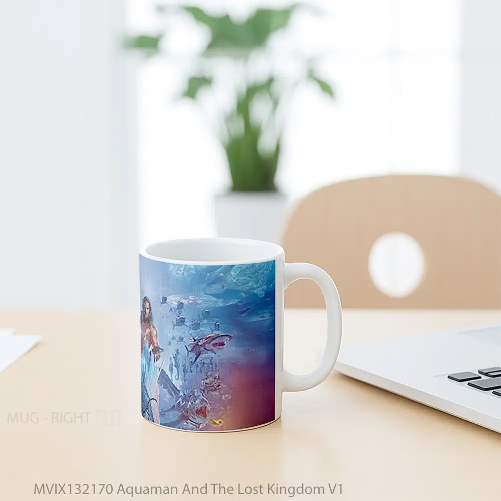 Mug Aquaman And The Lost Kingdom V1 Gelas Superhero - All-side / Desain