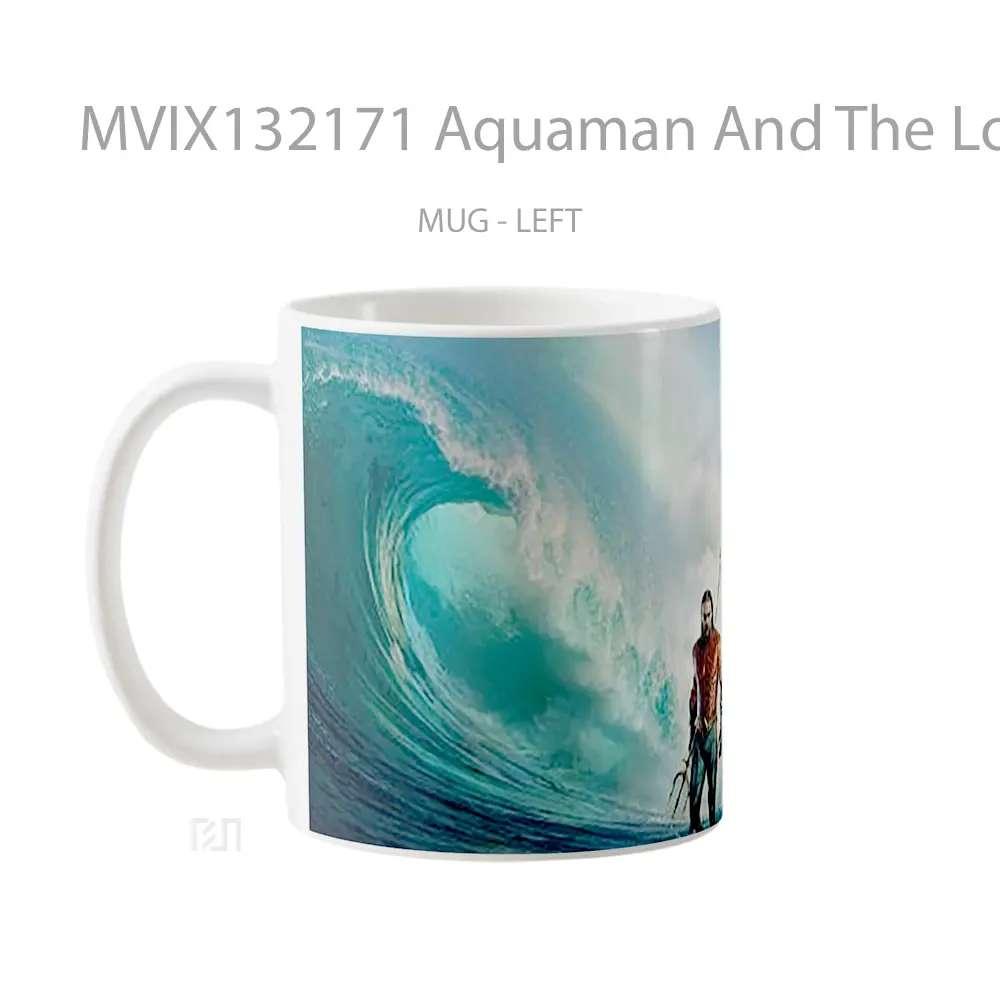 Mug Aquaman And The Lost Kingdom V2 Gelas Superhero - All-side / Desain