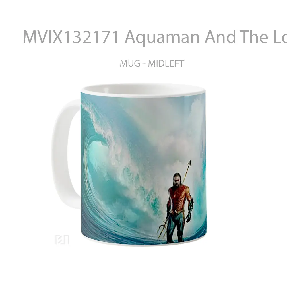 Mug Aquaman And The Lost Kingdom V2 Gelas Superhero - All-side / Desain